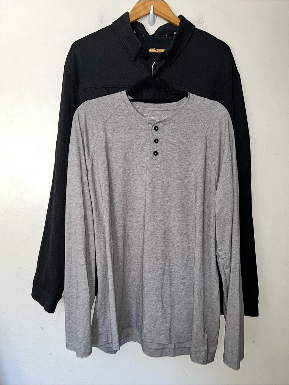 NWOT Public Rec Bundle Henley Shacket Mens Sz XL
